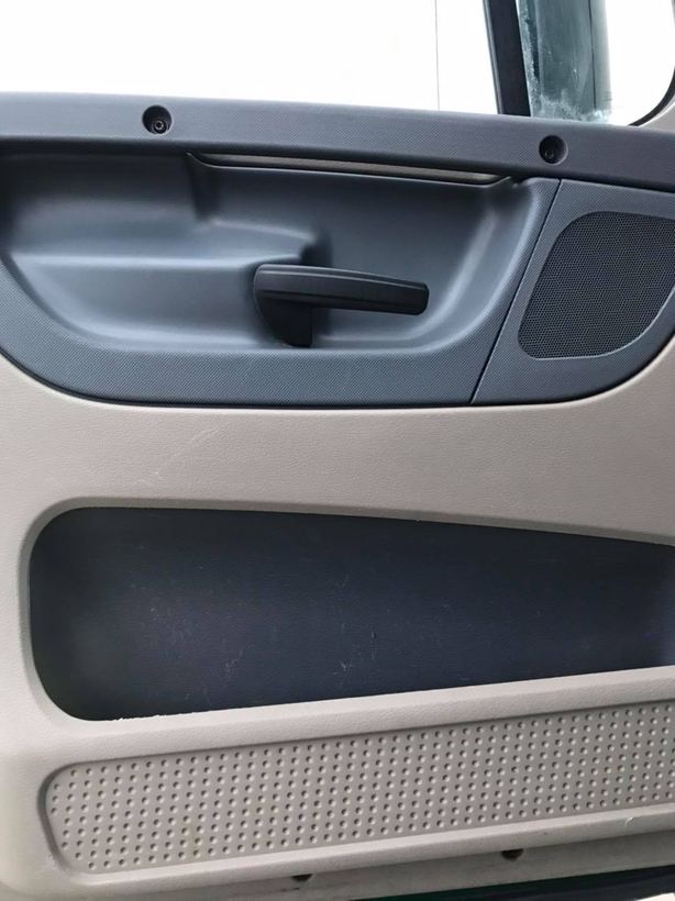 The same door panel after the interior detail, clean